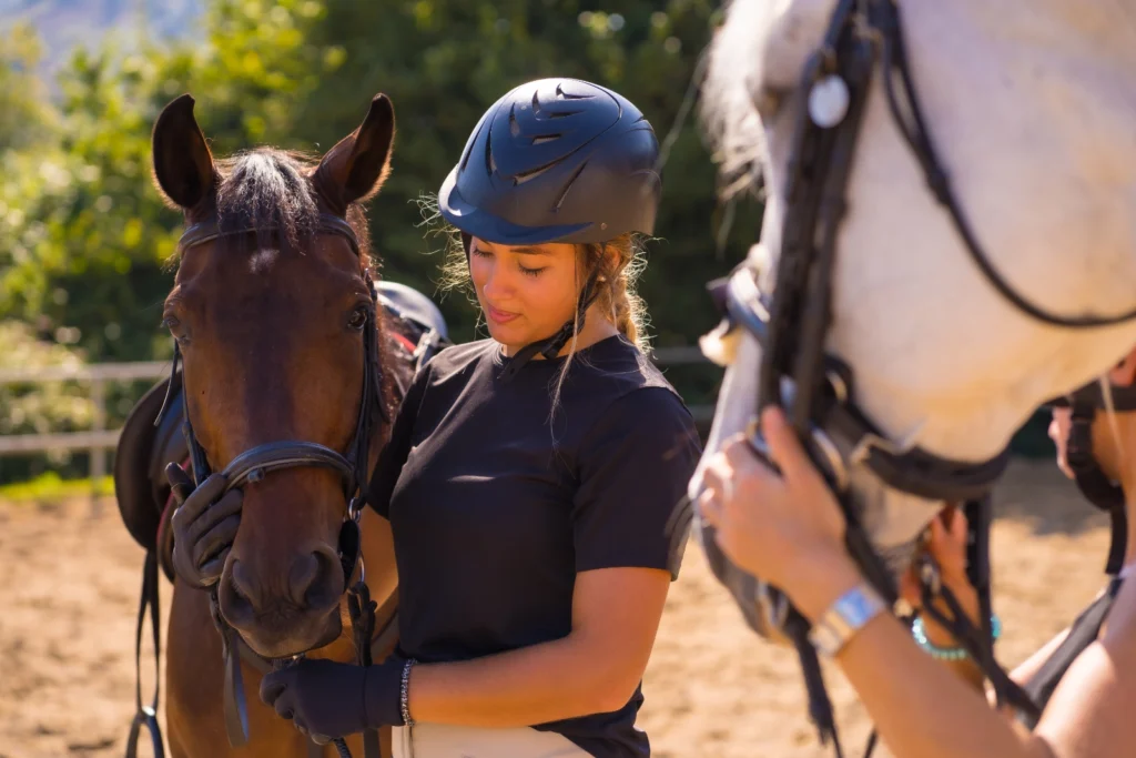 Allievi del C.I.S. a Palermo durante attività condivisa prima o dopo la lezione di equitazione